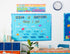 Eureka Seas The Day Ocean of Emotions Mini Bulletin Board Set with 31 Pieces for Classroom Decorations