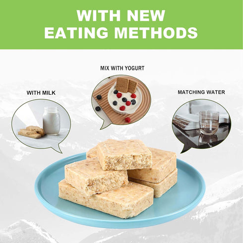 Gluten Free Emergency Food Ration Bars, Original Flavor Survival Tabs Supply for Outdoor Camping Emergency Snowstorm