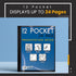 Better Office Products 12 Pocket Bound Presentation Book, Black with Clear View Front Cover, 24 Sheet Protector Pages
