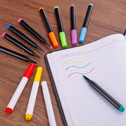 PATIKIL Dry Erase Marker Pens, 10 Pack Orange + Gray Ink Fine Point Low Odor Whiteboard for Office Home Classroom