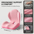 Generic Tailbone Ergonomic Seat Memory Foam Support Cushion for Back, Car Seat Back Support Cushion for Sciatica Pain