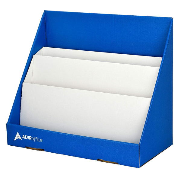 Adir Corp. Adir Cardboard Book Display - Classroom Organizer Keeper Bookshelf for Desk, Countertop,