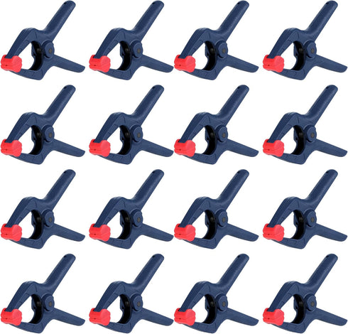 WORKPRO Spring Clamp Set, 16-Piece Nylon Spring Clamp with Adjustable Jaw Pads for DIY Projects