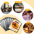 FLK Tech 10 Pack 3 6 8.5 11 Inch FLKQC Page Menu Covers, View x Clear PVC Menu Holder, Double Stitched Restaurant Menu