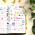 Outus 24 Pieces Monthly Adhesive Tabs for Planner, Decorative Stickers for Office Planners and Journal (Gold)