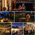 100ft G40 Bulbs(34+3 Bulbs), Outdoor String Lights LED Hanging Globe Patio Lights with Shatterproof Spring Easter Gift