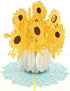 Liif 3D Greeting Pop Up Get Well Card, Get Well Soon Card (Sunflower)