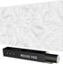 Extra Large Gaming Mouse Pad - White Topographic XXL Mousepad, Big Mouse Mat Desk Pad, Non-Slip for Gaming
