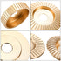 Hedume Set of 5 Wood Carving Disc for 4" or 4 1/2" Angle Grinder, Grinding Wheel Shaping Disc for Wood Cutting