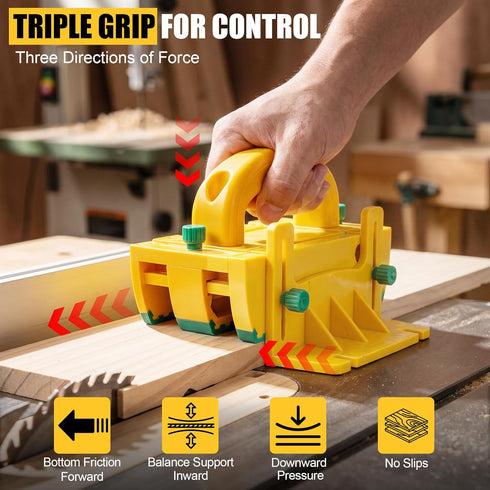 Kiahao Table Saw Push Block for Woodworking | Router Tables, Band Saws & Jointers | Cuts Safe for Widgets, Difficult