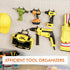 Pegboard Drill Holder - 8Pack Heavy Duty Power Tool Hangers for 1/4" Peg Board, Black Utility Hooks for Garage Workshop