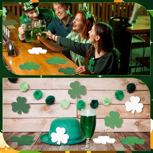 Geyee 36 Pcs St. Patrick's Day Sticky Notes, 1080 Sheets Shamrock Shaped Notepads for School and Office