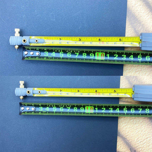 Rotape Tape Compass for Woodworking, Geometry Tool with 10 Pencil Leads, Drafting Compass for Circles and Lines