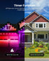 50FT 24V 221 IP68 (50FT) KISUFU Permanent Outdoor Lights for House, RGB+IC Smart Outside Lights with Modes, App