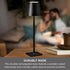 15-Inch 3 Dimming, 48 1200mAh Elements Rechargeable LED Metal Lamp with Touch Control - Light Colors, Stepless LED