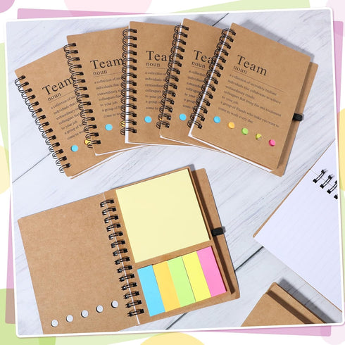 Feifeiya 24 Pcs Team Appreciation Gifts, Inspirational Spiral Notebooks with Sticky Notes for Teacher Coworker Staff