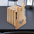 SHERCHPRY Wooden Bunny Bookends Retro Desk Accessories Animal Bookends for Desk and Shelf Organization Compact Wooden