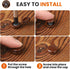 HNYYZL 100 Plastic Hinged Covers, Snap Washer Caps - Brown, Pcs - Shutter Screw Protection (M), Bronze Finish