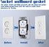 20 Pcs Wall Plate Spacer - Metal Flush Fit Device Leveling Plates for Electrical Outlet and Boxes