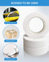 Wapodeai 3pcs Professional White Electrical Tape, 0.62 in X 50 ft, Flame Retardant High Temperature Resistance