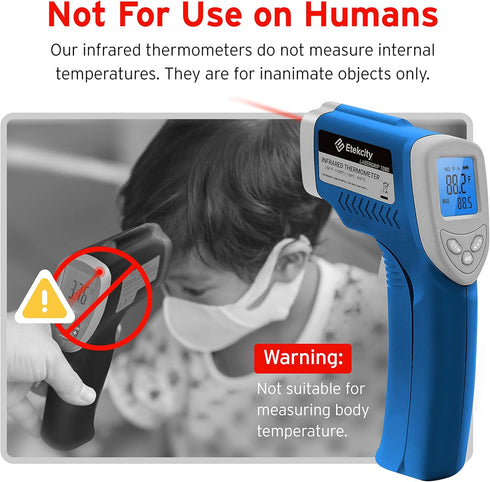 Etekcity Infrared Thermometer 1080, Laser IR Surface Tool for Cooking, Meat, Griddle, Grill, HVAC, -58°F to 1130°F, Blue