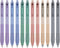 Linbsunne Gel Pens, 0.5mm Fine Point Black Ink Pens for Office, Smooth Writing Retractable Work Pen (12-count)