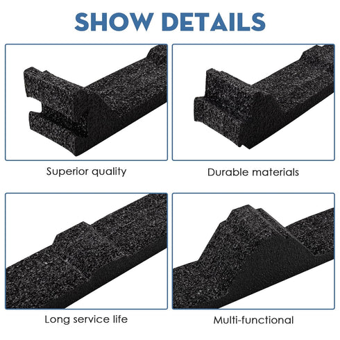 9 in Inside Foam for Metal Roofs, Classic Rib Profile Foam Closure Strips for Metal Roofing Panels (10 Pcs)