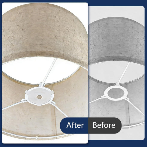 RiseDirectly 10 E27 11mm 7/16 Inch Pcs to Lamp Shade Adapter Ring, White Plastic Lampshade Reducer Converter Washer