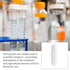 Magnetic Stir Bars, 10 Pcs PTFE Magnetic Stirrer Mixer Stir Bar, 20 mm/0.8 Inch White Laboratory Stirrer Mixer Bar (10)