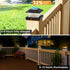 4x4 4 Pack 4x4 3.5x3.5 btfarm Solar Flame Post Cap Lights Outdoor, Flickering Flame Fence Deck Post Lights, Waterproof