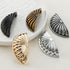 COOLHOOD 6Pcs Drawer Pulls Zincs Alloy Dressers Knob Cupboard Handle Modern Furniture Handle Shell Shape Bedside
