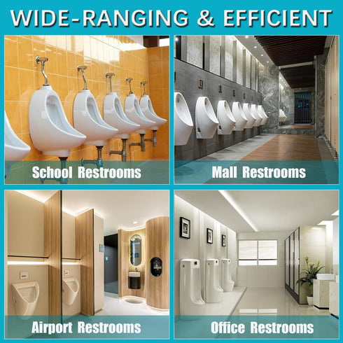 12 Pack Commercial, 17.5" 20.5", Basima Urinal Mats for Men Bathroom Washable Bulk Rubber Urinal Floor Mats for Toilet