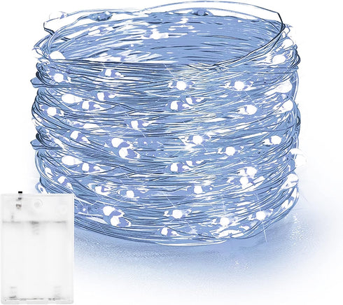 20 FT Dazzle Bright Fairy Lights, 60 LED Waterproof Battery Operated String Lights for Indoor Outdoor Christmas Decor