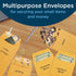 Guardian #7 Paper Coin Envelopes with Gummed Flaps, Pack of 500 for Coins and Small Parts Storage