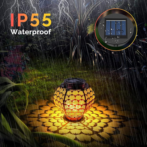 ELUTENG Solar Light Replacement Top, 4 Pack LED Lantern Light Lids, Outdoor Waterproof Replacement Solar Light Tops