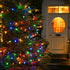 C6 200 66 8 Dazzle Bright Christmas String Lights, LED FT Waterproof Connectable String Lights with Timer, Modes
