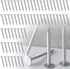 500 Pcs Aluminum Siding Nails, Roofing and Panel Nails for Fastening Wood Decking and Insulation Board