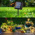 4 Pack 33ft 100 8 YEGUO Warm White Solar Fairy Lights, Each LED Christmas Lights Outdoor Waterproof, Modes Sliver Wire
