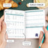 Clever Fox Food Journal Pocket, Daily Food Diary and Meal Planner to Track Calories & Nutrients, 4x5.5” (Rose Gold)