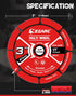 EZARC 3 Inch Cut Off Wheels, Carbide Cutting Disc for Angle Grinder, 2 Pack for Wood, Laminate, Plastic, Plaster