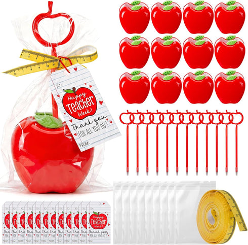 Poola Voidra 36 Pcs Teacher Appreciation Gift Bulk Set Includes 12 Apple Pen Holders