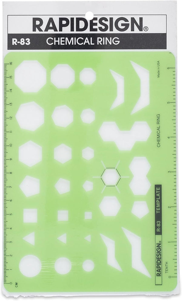 Rapidesign Chemical Rings Template, 1 Each (R83) by RAPIDESIGN