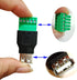 CGTime USB 2.0 A Screw Terminal Block Connector, Female Plug to 5 Pin/Way Female Bolt Screw Shield (2Pack)