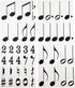 Hangable Plastic Music Note & Music Symbol Teaching Set