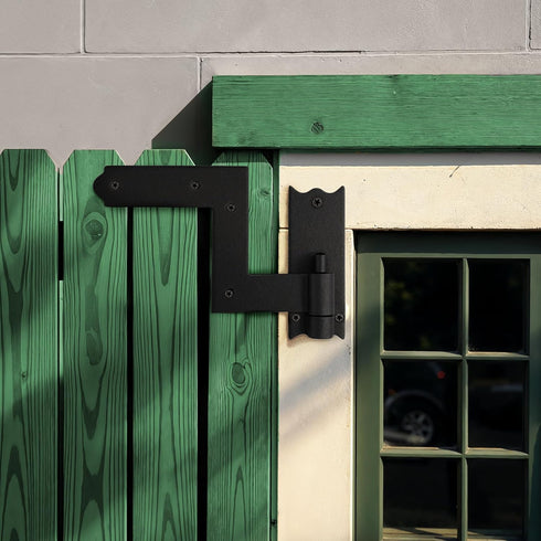 6.5" Renovators Supply Manufacturing Wrought Iron Lift-Off Pintle Shutter Hinges Black Colonial Window & Gate Hardware