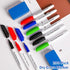 Thenshop 200 Pack Dry Erase Markers with 4 Magnetic Whiteboard Erasers Set, Bulk Fine Point for Office