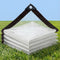 QIVNLUMU Clear Tarp 10x12FT Heavy Duty Waterproof Plastic Tarps with Grommets Clear Vinyl