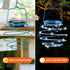 Solar Spiral LED Lanterns, Solar Garden Lights Outdoor Decorative Hanging Lights, Waterproof Pendant Light for Garden