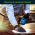 FifthPulse Black Vinyl Disposable Gloves - Powder and Latex Free Medical Exam Gloves