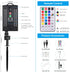 33FT 18 100 Nazuwke Solar Rope Lights Outdoor Waterproof, Colors Changing Fairy String Light USB & Solar Powered